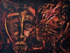 Francisco Corzas "Nezahualcoyotl Il Primo Costruttore 4" 1975 Litografia 25x19