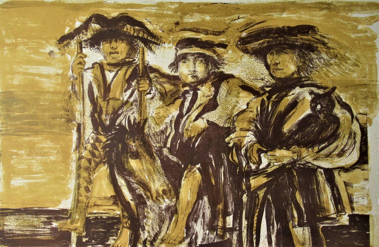 Three Men - Print by Francisco Corzas