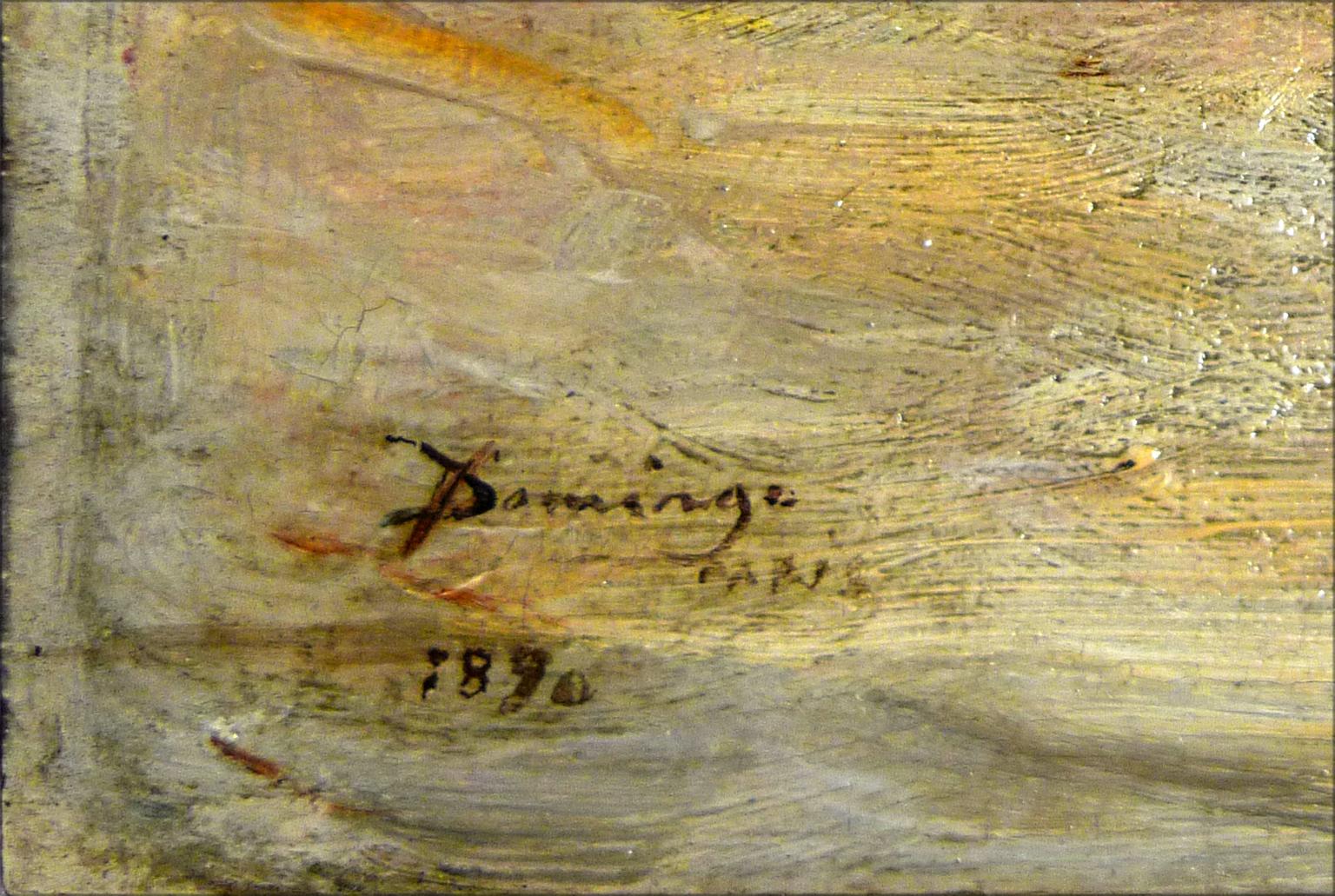 Rest in The Tavern, Ölgemälde auf Holzplatte von Francisco Domingo, 19. Jahrhundert im Angebot 1