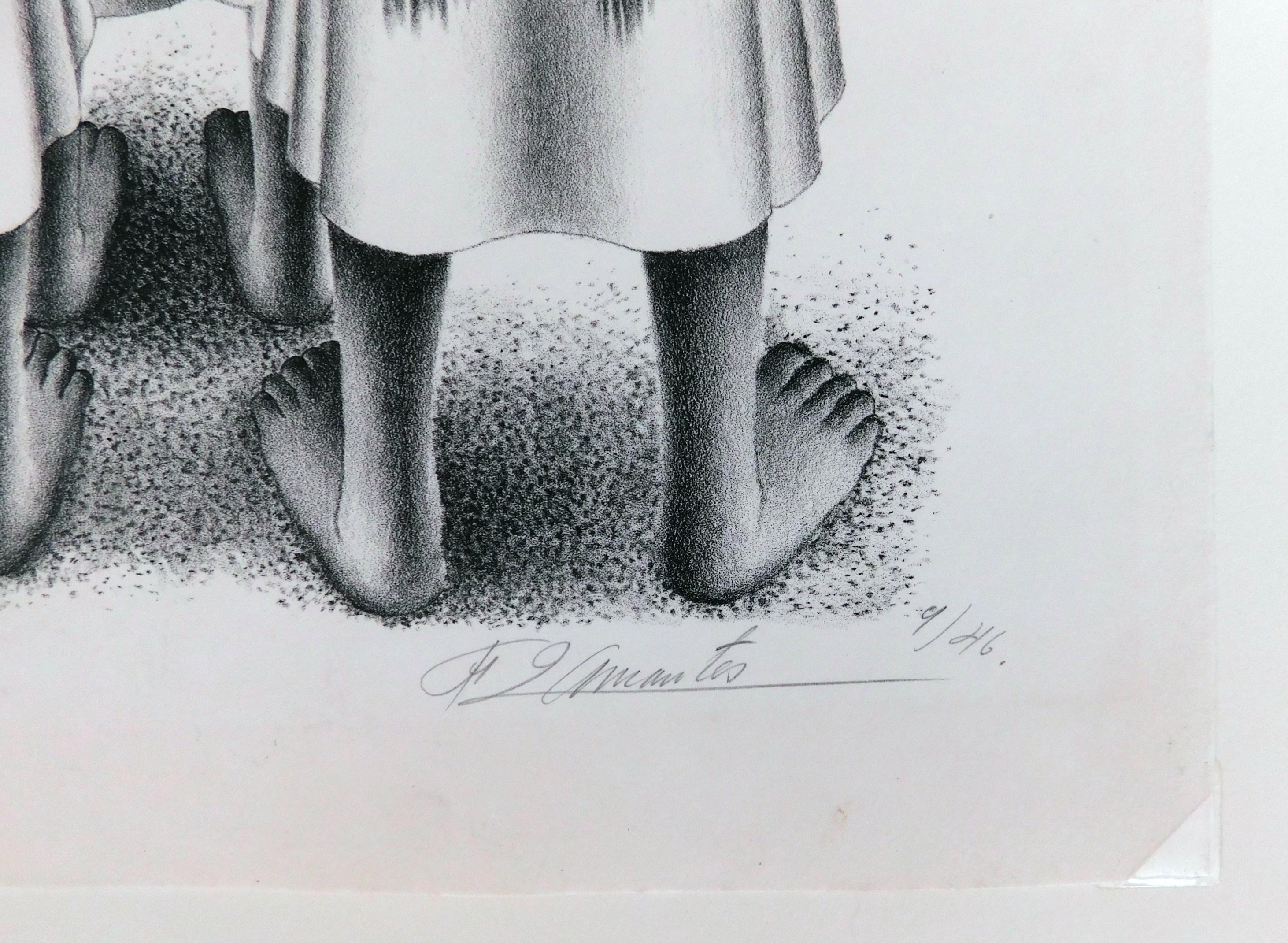 Francisco Dosamantes Original Lithograph, 1946 