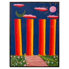 Francisco Galeno "Vale do amanhecer" Óleo sobre tabla