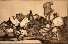 Francisco Goya Karnevalsblatt Posthume 1. Auflage 1864