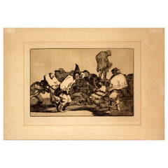 Francisco Goya Karnevalsblatt Posthume 1. Auflage 1864
