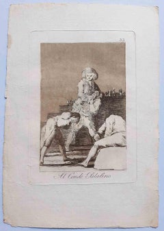 Al Conde Palatino from "Los Caprichos”- Etching by F. Goya - 1799