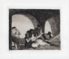 Amarga Presencia  - Original Etching by Francisco Goya - 1863