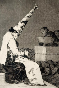 Aquellos Polbos - Original Etching by Francisco Goya - 1799