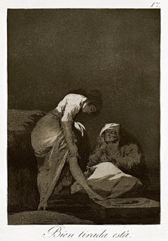 Bien Tirada Està  - Original Etching by Francisco Goya - 1868