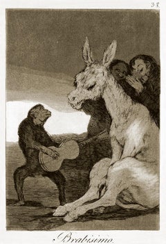 Antique ¡Bravísimo!   - Origina Etching and Aquatint by Francisco Goya - 1868