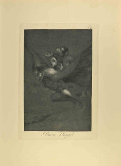 Buen Viage - Etching by Francisco Goya - 1881