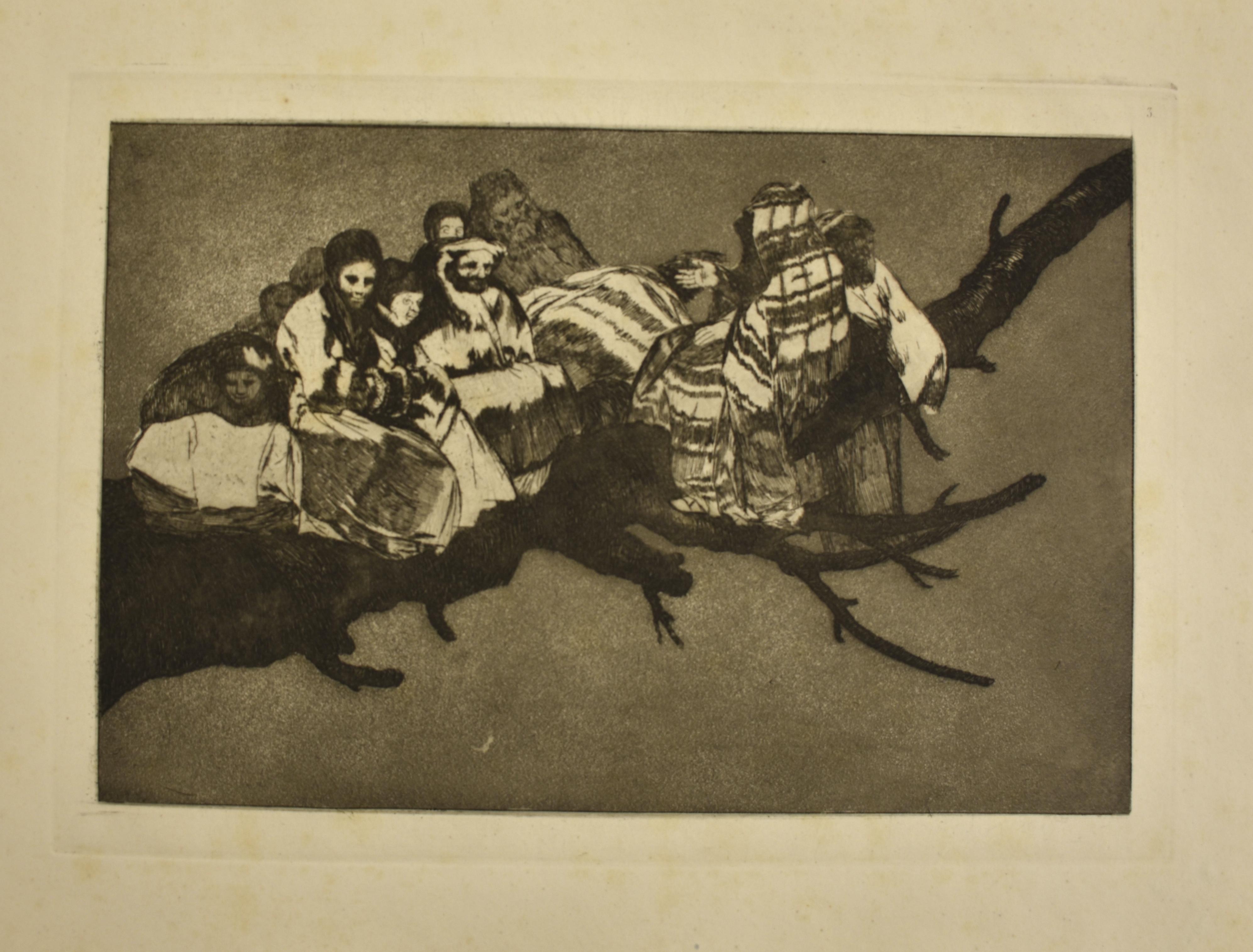 Complete and homogeneous series of 18 plates (black and white etching and aquatint), in loose sheets, of the second edition of the famous work by Goya (1746-1828), edited in 1875 by the Real Academia of Fine Arts in San Fernando, Madrid.

Rare
