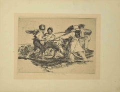 Con razon ó sin ella - Etching by Francisco Goya - 1903
