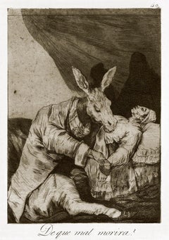 ¿De qué mal morirá?   - Origina Etching and Aquatint by Francisco Goya - 1868