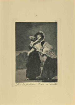 Dios la Perdone : Y era su Madre - gravure de Francisco Goya - 1881
