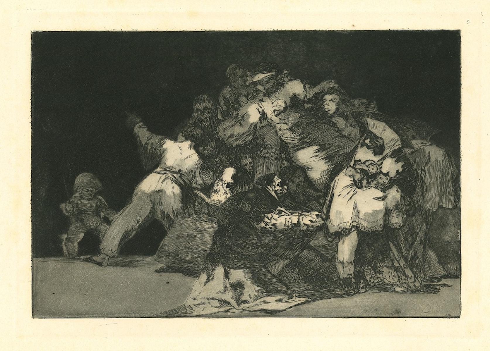 Francisco Goya Figurative Print - Disparate General - Etching - 1875