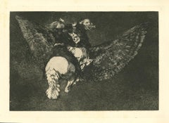 Disparate Volante - Original Etching - 1875