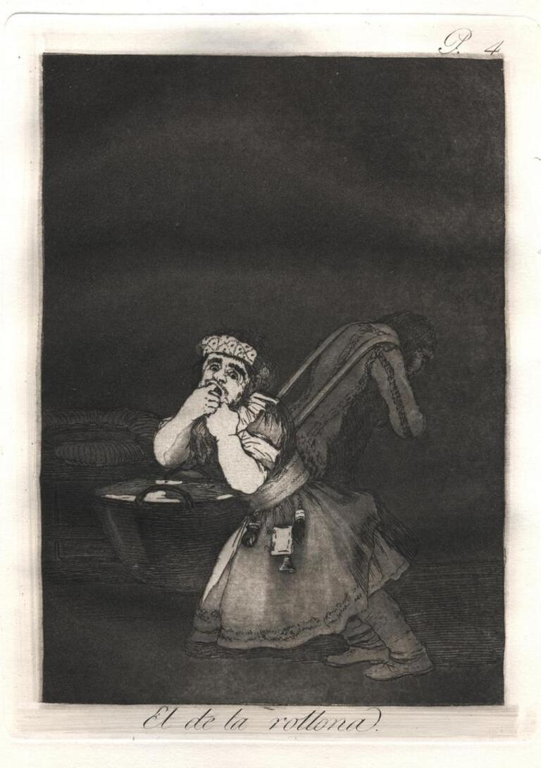 Los Caprichos - Plate n.4, Nanny's Boy.

Third Edition, published in 1868 by Calcografia Nacional. Very good condition.

The third edition was made by the Calcografia Nacional as well, and the complete set is made up of 80 original etchings with