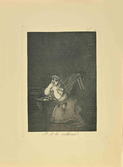 El del La Rollona - Radierung und Aquatinta von Francisco Goya - 1881