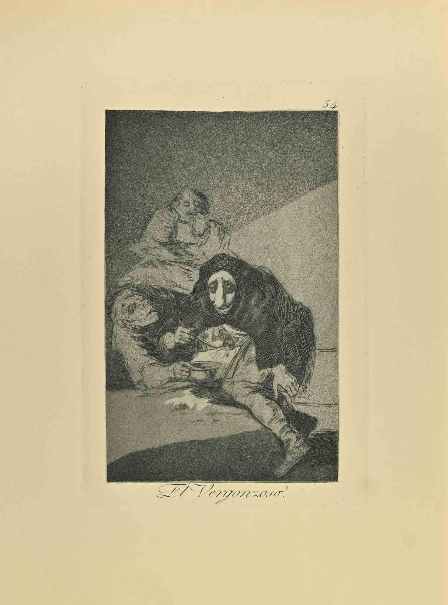 Que Sacrificio is a black and White aquatint, drypoint and etching printed in blue-black ink on laid paper from Caprichos realized after Francisco Goya in 1881-1886 .

6th Edition.Very good impression.

Madrid: Calcografia Real, 1881-1886

Sheet