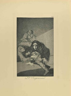 El Vergonzoso - Etching and and Aquatint by Francisco Goya - 1881