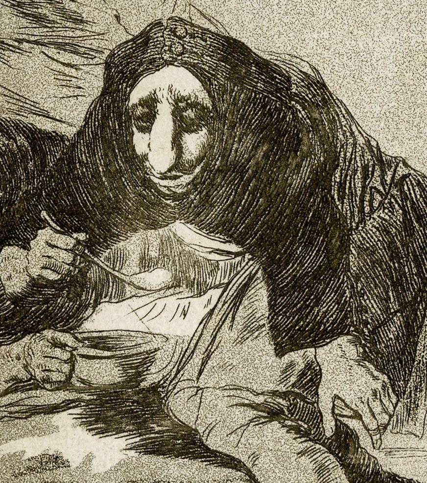 El Vergponzoso (Il Vergognoso) - Print di Francisco Goya