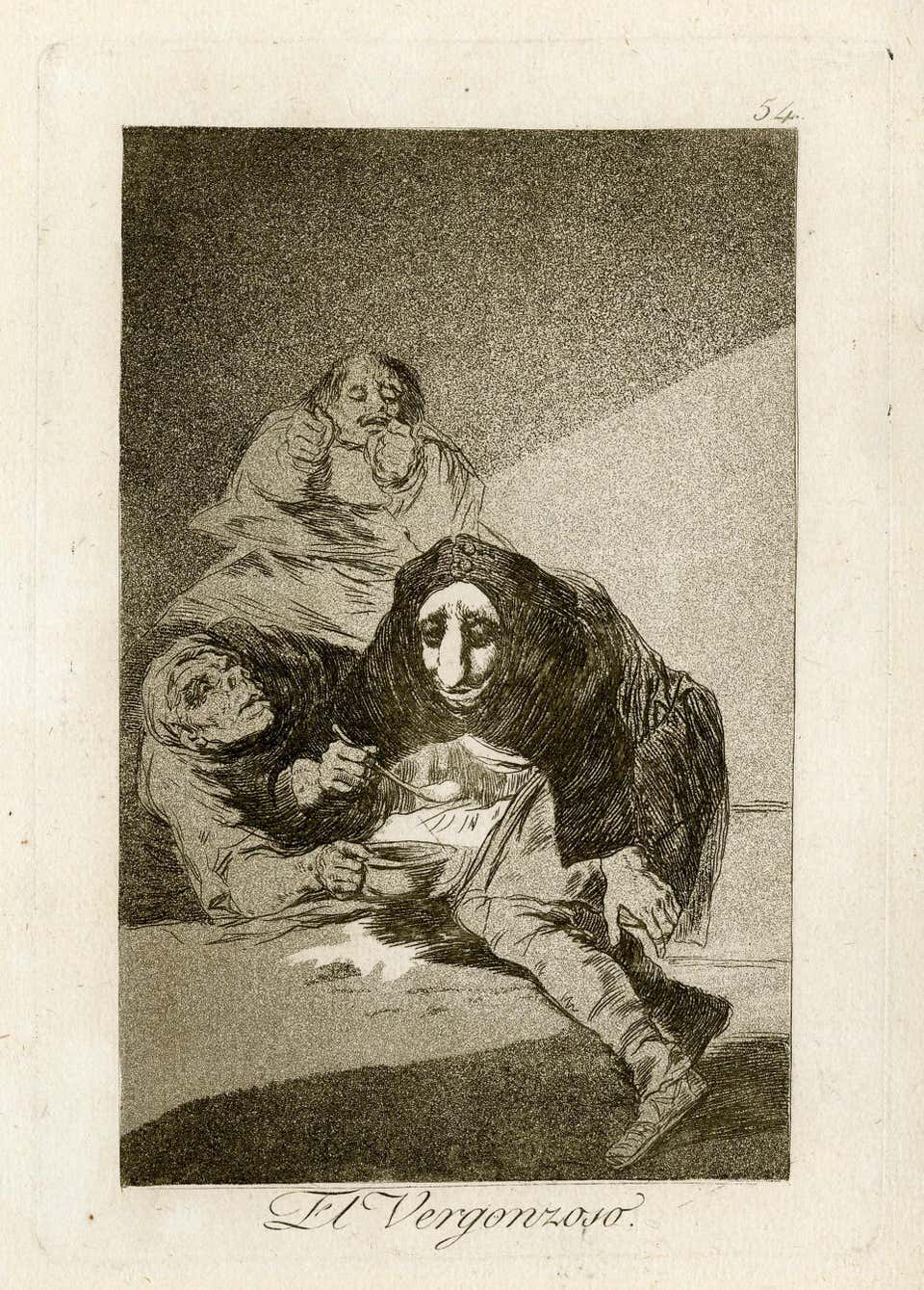 Francisco Goya Tampoco Original Etching by Francisco Goya 1863 at