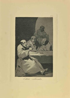 Estan Calientes - Gravure et aquatinte de Francisco Goya - 1881