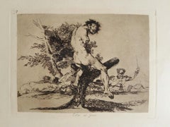 Esto es Peor   - Original Etching by Francisco Goya - 1863