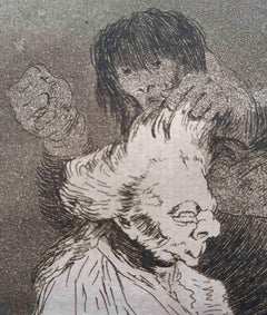 Esto si que es Léer  from "Los Caprichos" - Etching by Francisco Goya - 1799