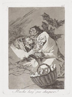Francisco De Goya Caprichos Mucho hay que chupar 2nd edition original art print