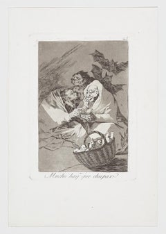 Francisco De Goya Caprichos Mucho hay que chupar 2nd edition original art print 