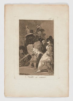 Francisco De Goya Caprichos Nadie se conoce 1st edition original art print 