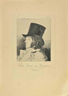 Antique Francisco Josè de Goya y Luca- Etching and and Aquatint by Francisco Goya - 1881
