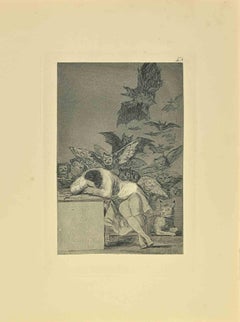 Getting Rest - Etching and and Aquatint by Francisco Goya - 1881