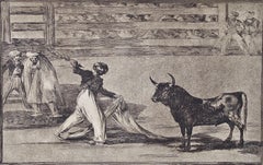 Goya's "Origen de los arpones o banderillas" from his Bullfighting Series
