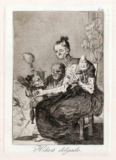 Hilan Delgado - Acquaforte Origina di Francisco Goya - Fine del XIX secolo