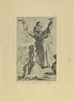Io Que Puede un Sastre! - Etching and and Aquatint by Francisco Goya - 1881