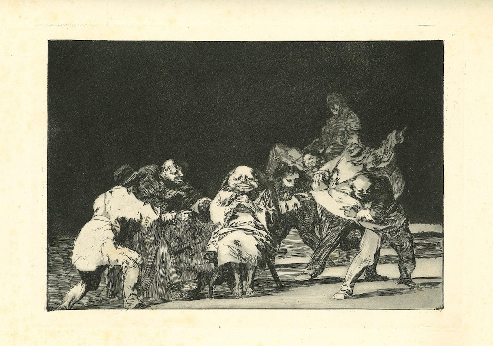 Francisco Goya Figurative Print - La Lealtad - Original Etching - 1875