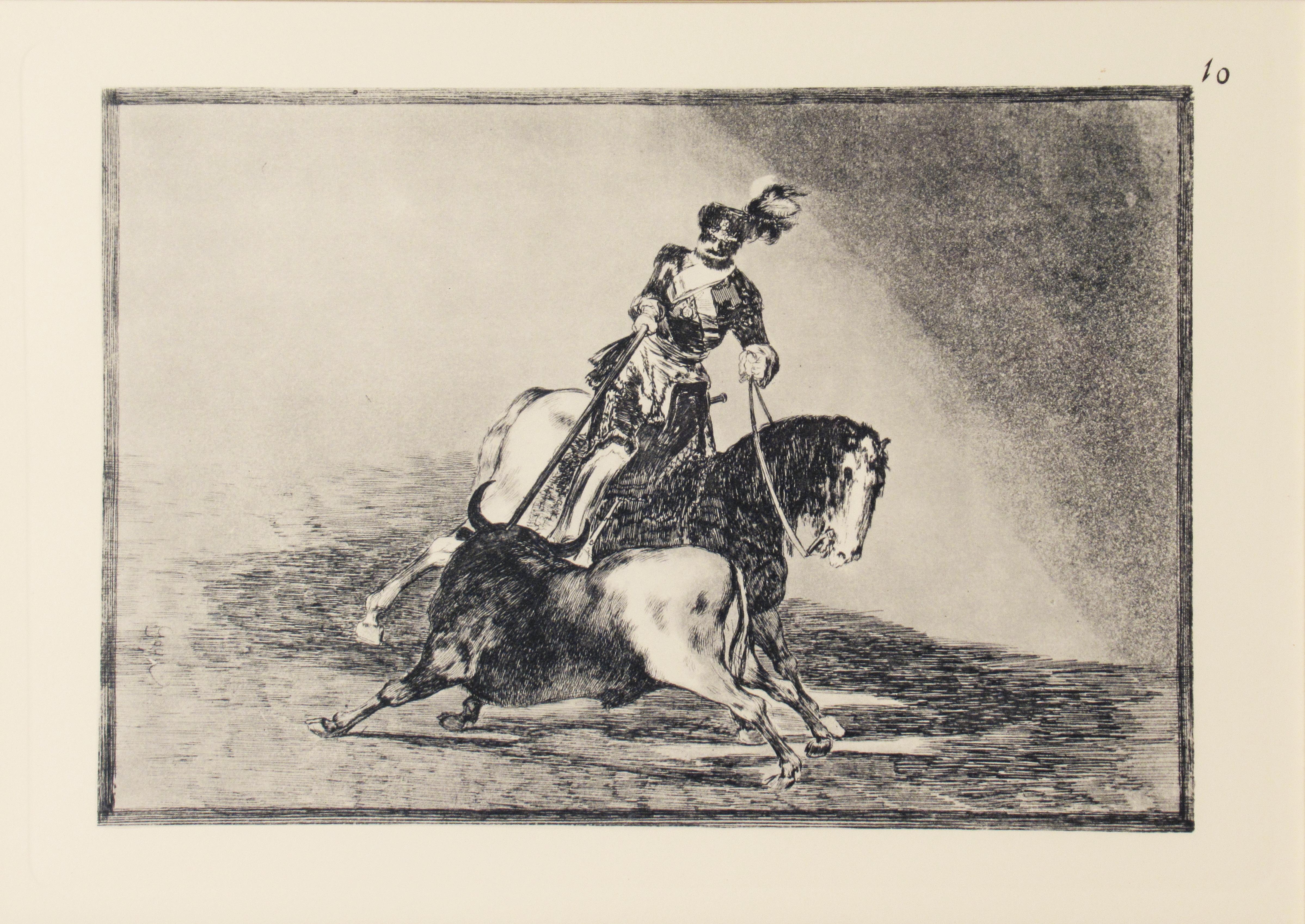 La Tauromaquia, Plate #10 - Print by Francisco Goya