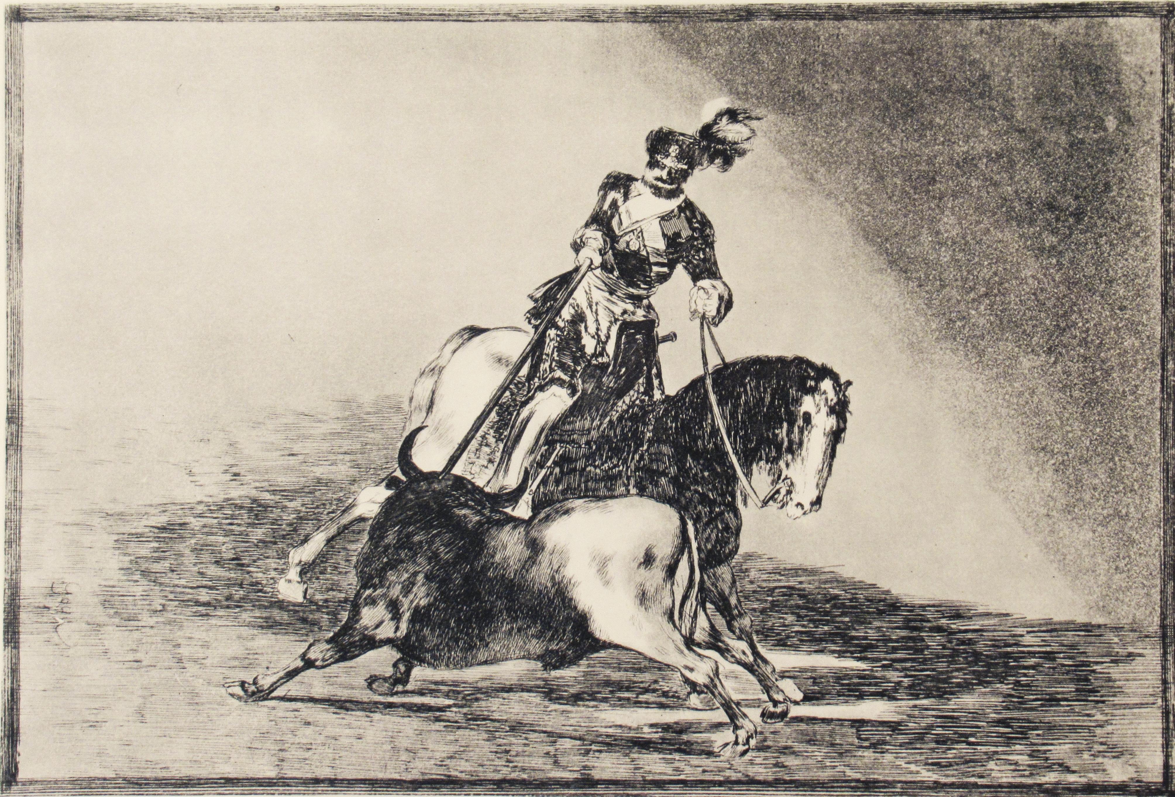La Tauromaquia, Plate #10 - Realist Print by Francisco Goya