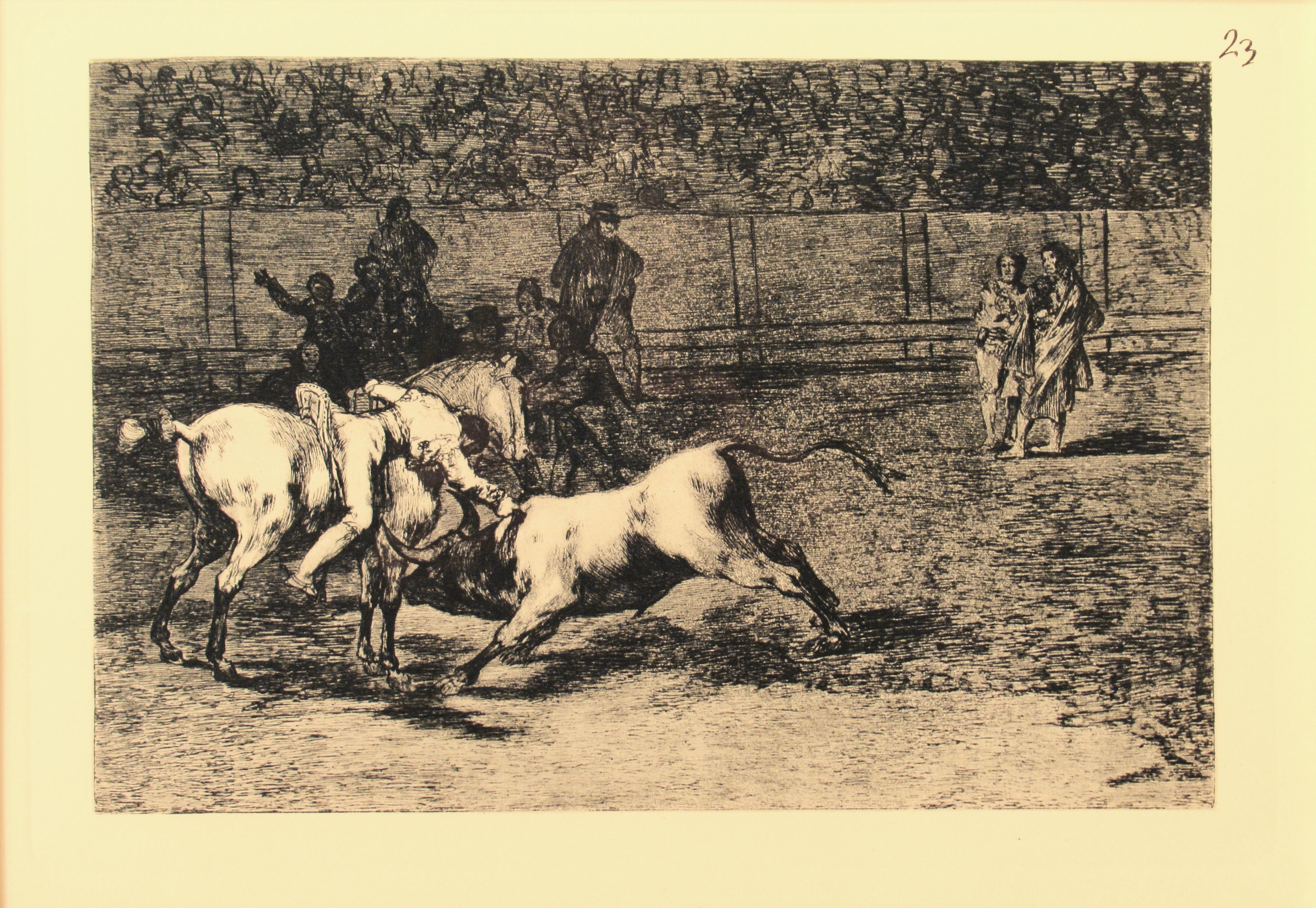 La Tauromaquia, Teller #23 – Print von Francisco Goya