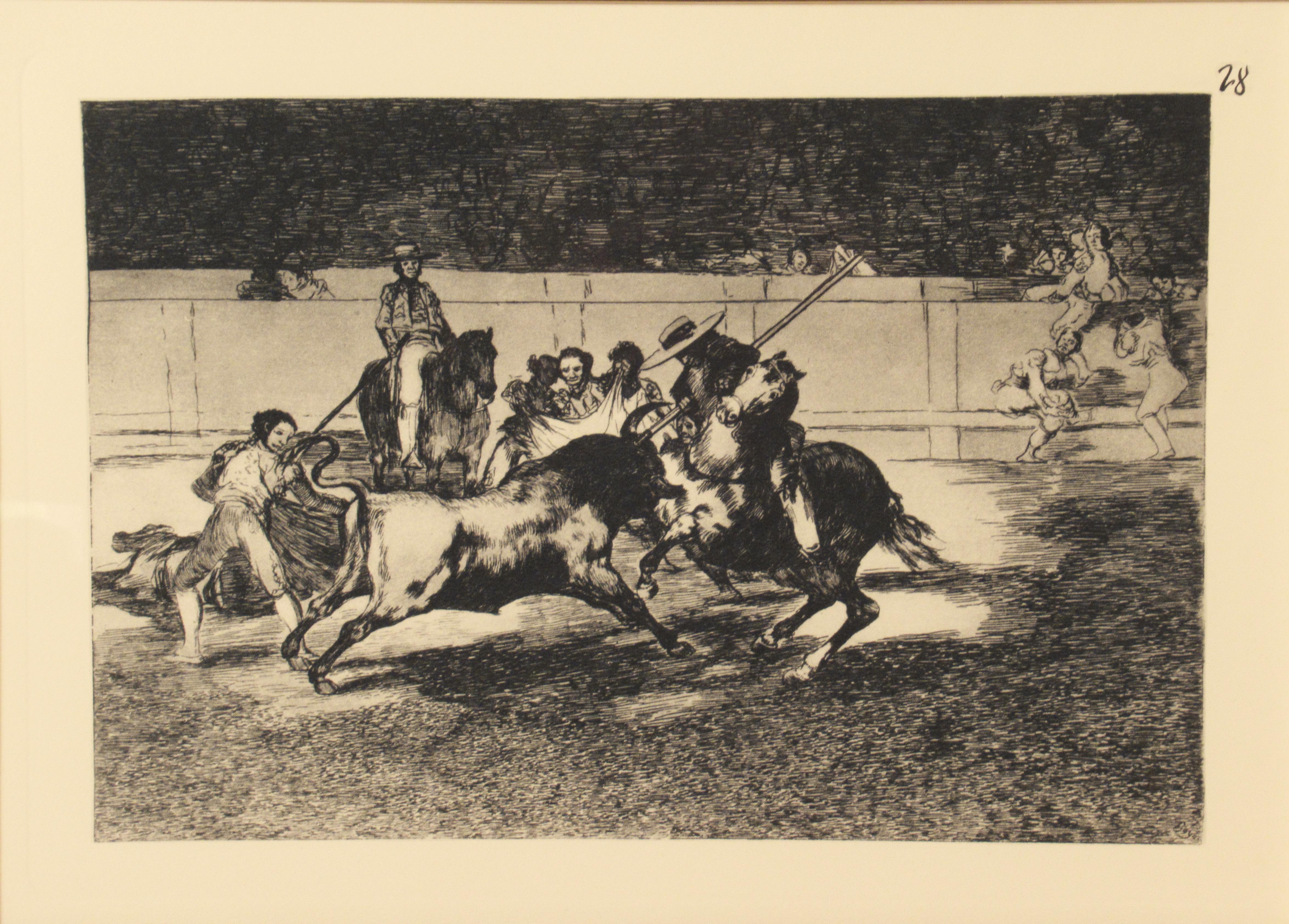 La Tauromaquia, Plate #28 - Print by Francisco Goya