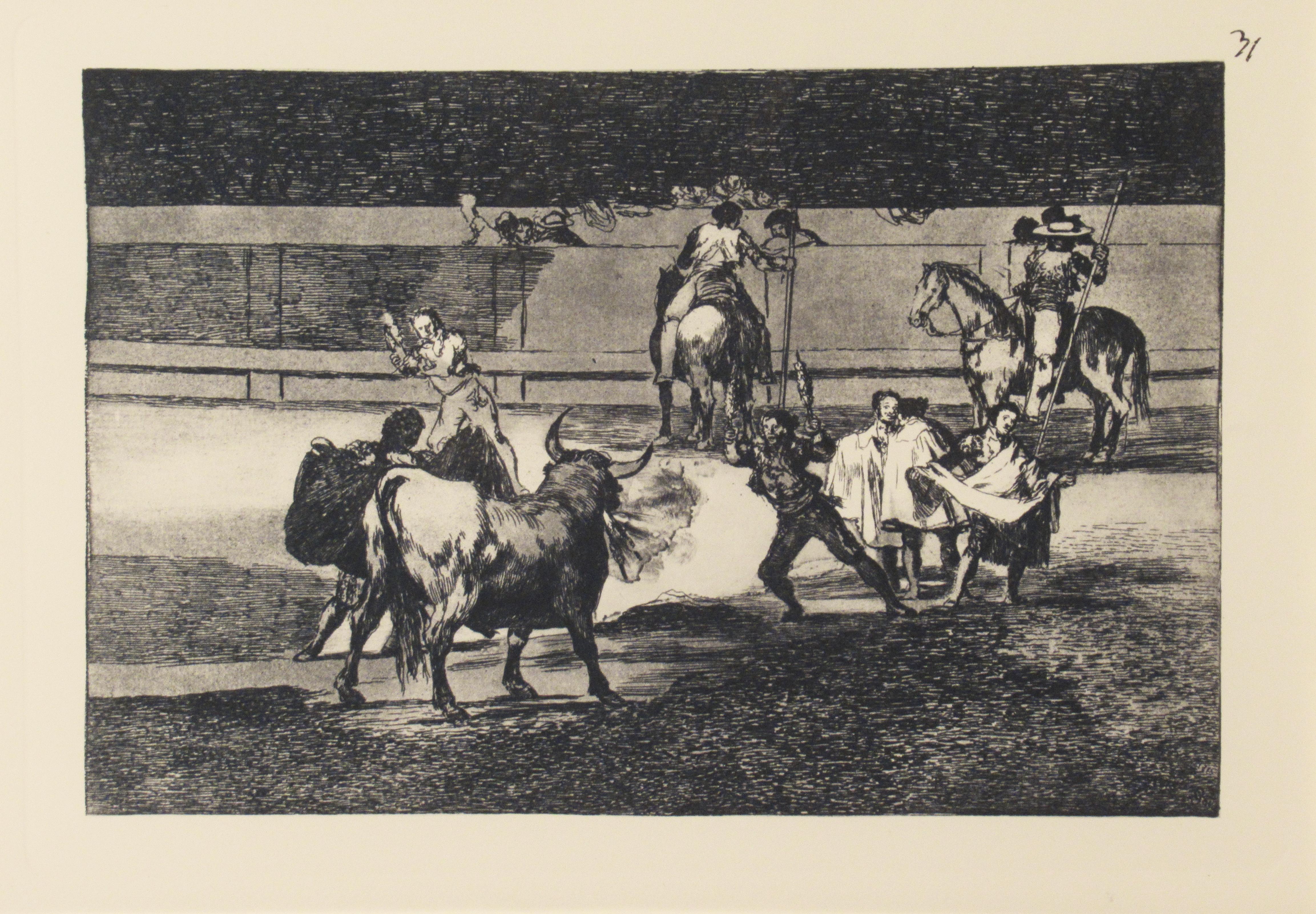 La Tauromaquia, Plate #31 - Print by Francisco Goya