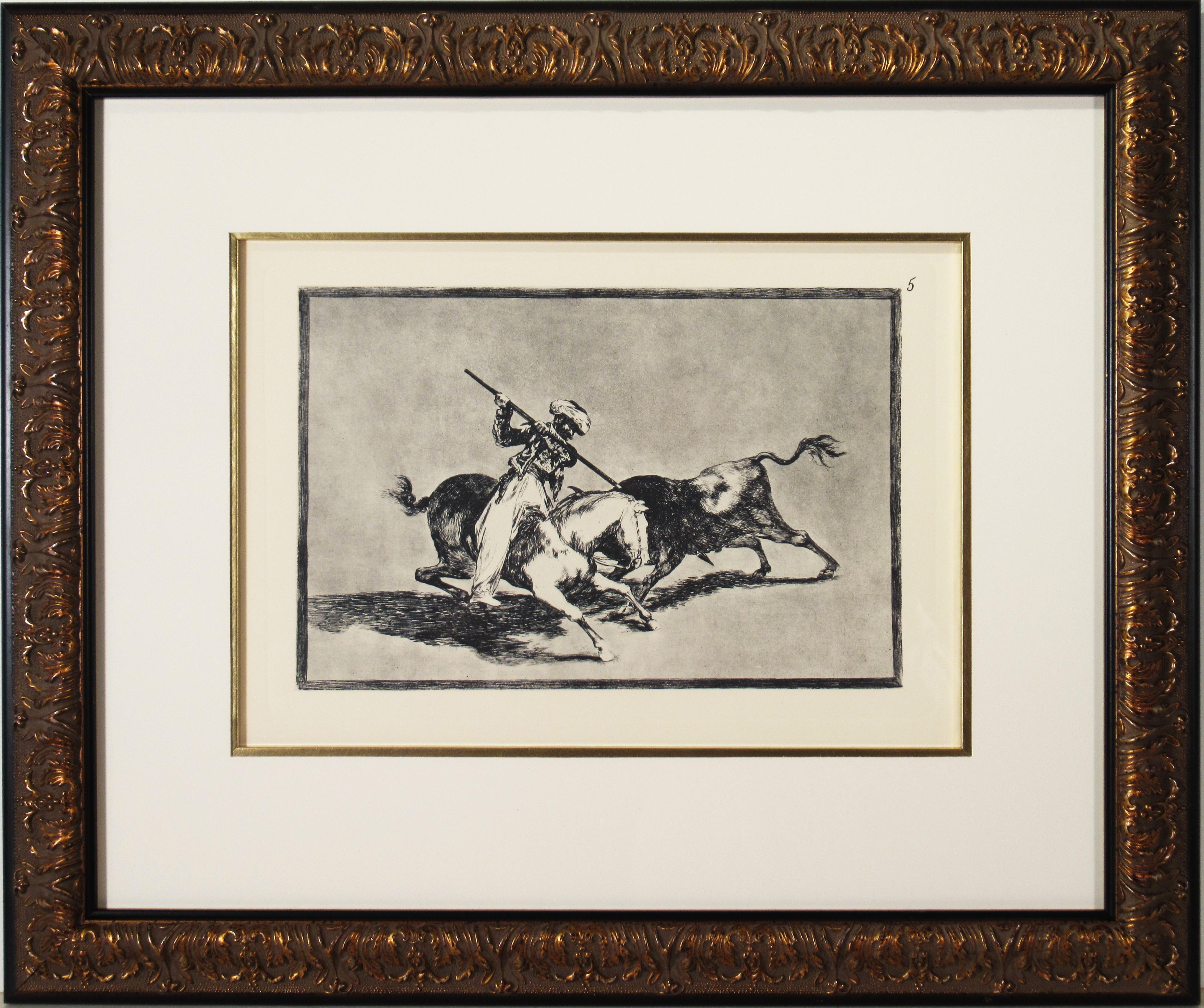 Francisco Goya Figurative Print - La Tauromaquia, Plate #5