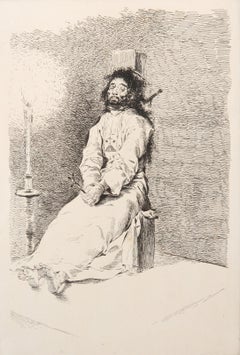 Le Supplice du Garrot, Heliogravure by Francisco de Goya