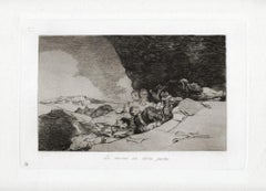 Lo Mismo en Otras Partes   -  Grabado de Francisco Goya - 1863
