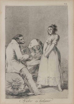Mejor ed Holgar - Grabado de Francisco Goya - 1855 ca