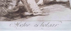 Mejor es Holgar from Los Caprichos - Etching by Francisco Goya - 1799