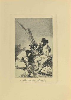 Muchachos al Avío - Gravure de Francisco Goya - 1881