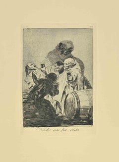 Antique Nadie Nos Ha Visto - Etching and and Aquatint by Francisco Goya - 1881