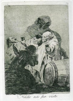 Nadie Nos Ha Visto -  Radierung und Aquatinta von Francisco Goya - 1881-1886